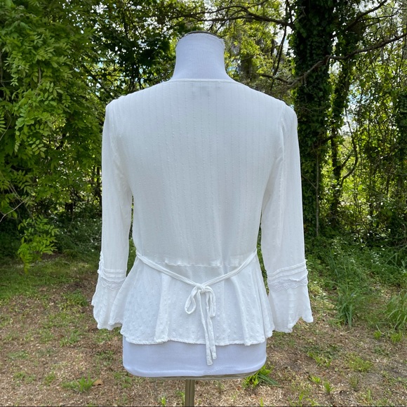 Miss Me Embroidered Chiffon Blouse. Size XS - Picture 8 of 13